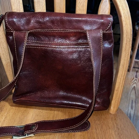 Brown Leather Messenger Bag - Picture 2 of 7